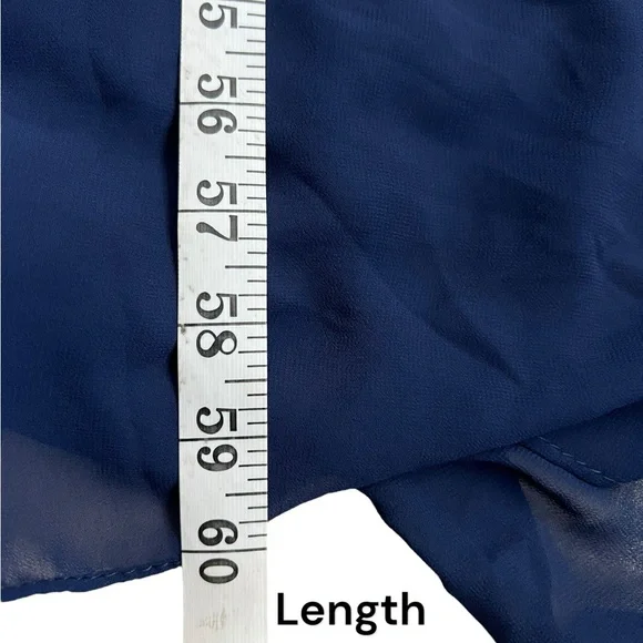 Ever Pretty Blue V Neck Short Sleeve Long Evening Dress Gown Size 18 NWT - Picture 8 of 8